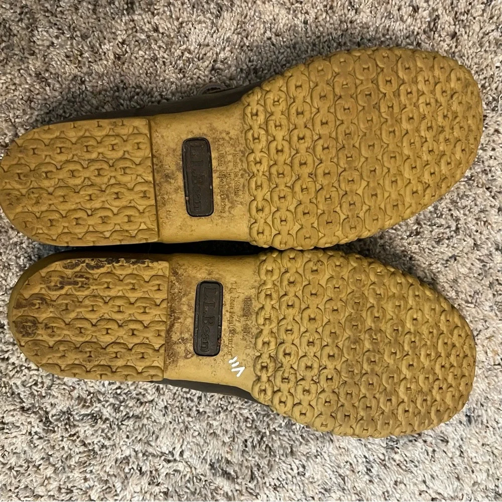 L.L. Bean Brown and Tan Waterproof Duck Boots - Moc